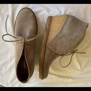 Donald Pliner Harmony shoe booties suede taupe size 7